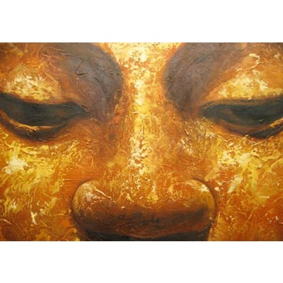Peinture à l'huile Bouddha de la Sérénité