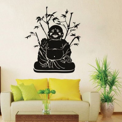 Sticker Bouddha Riant aux Bambous