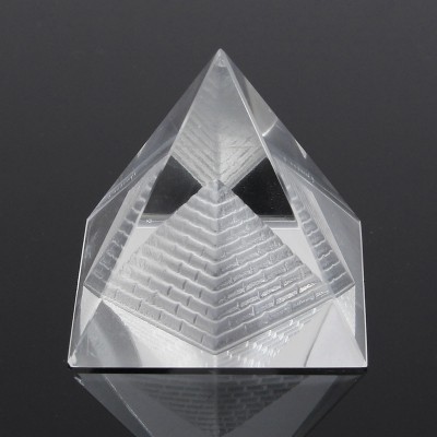 Double Pyramide en Cristal blanc 35mm