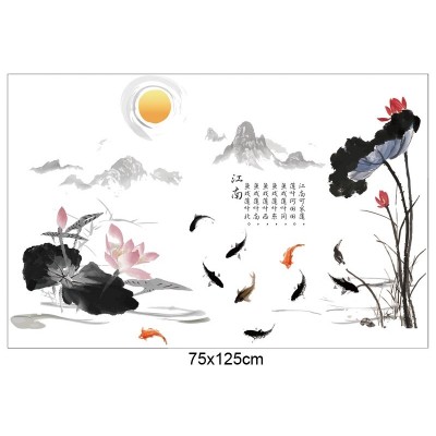 Sticker Paysage Symboles Asiatiques