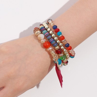 Bracelet Talisman Perles multicolores