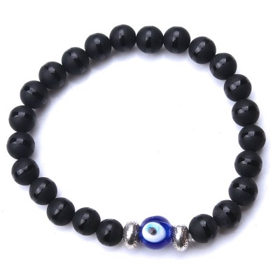 Bracelet Talisman Protecteur en Onyx noir