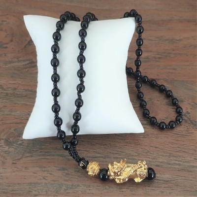 Suspension Pendentif Pi Yao Mala Obsidienne