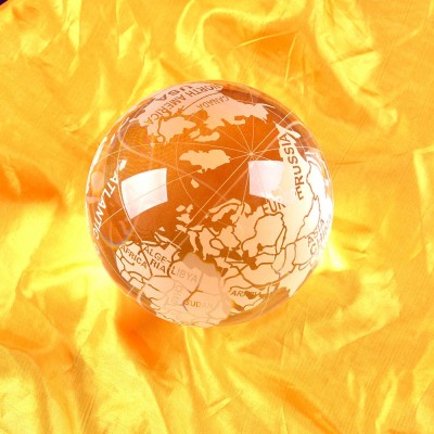 Grande Boule de Cristal Globe Terrestre 120mm