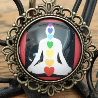 Porte Clés Bouddha des 7 Chakras