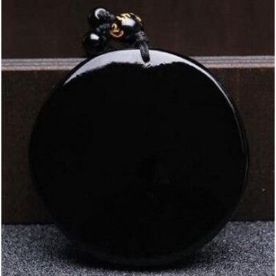 Suspension Dragon Bagua Yin Yang en Obsidienne noire