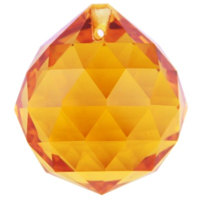 Cristal à Facettes ambre 20mm