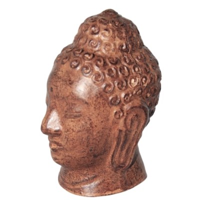 Tête de Bouddha Thaï brun