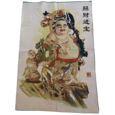 Grand Tangka Tapisserie Bouddha de la Richesse