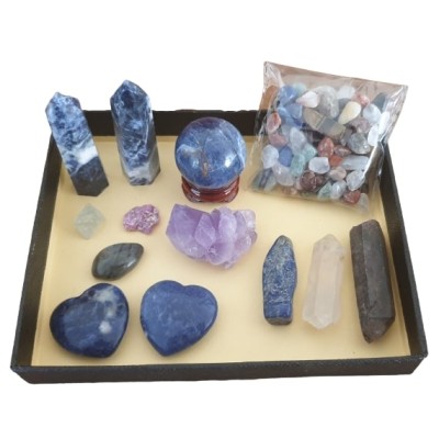 Coffret Chakra ensemble en Sodalite