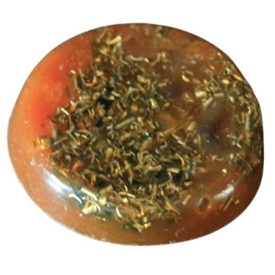 Orgonite orange Protection pour Portable