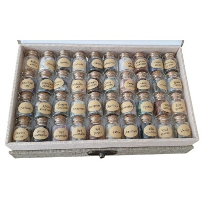 Coffret Deluxe 40 Bouteilles en Pierres Brutes