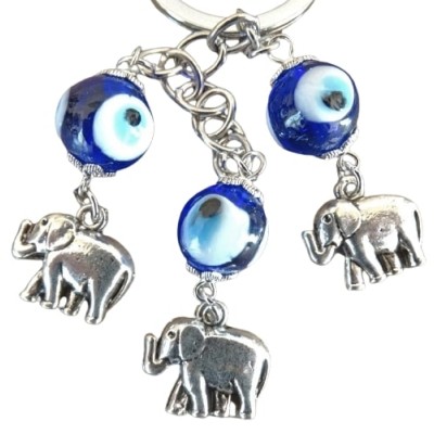 Porte Clés Talisman Eléphants