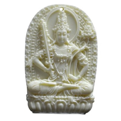 Suspension Bouddha Manjushri beige