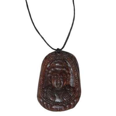 Pendentif Bouddha en Jade brun