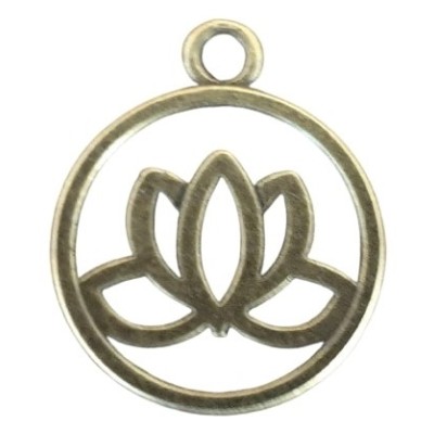 Pendentif Fleur de Lotus de la Santé bronze