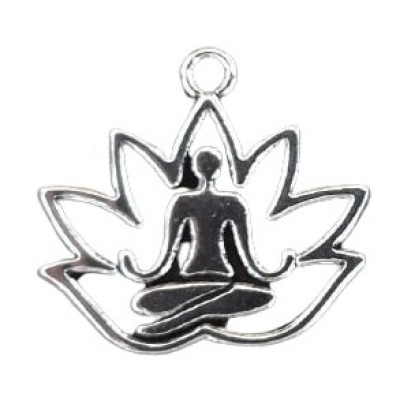Pendentif Yogi dans Fleur de Lotus