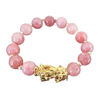 Bracelet Pi Yao Protecteur en Quartz Cerise