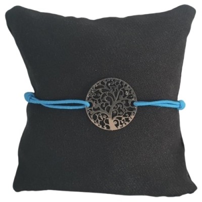 Bracelet turquoise Arbre de Vie argenté