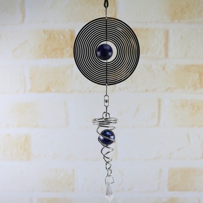 Suspension Cristal Spirale Rond 3D