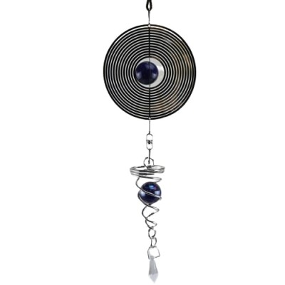 Suspension Cristal Spirale Rond 3D