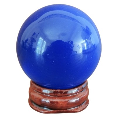 Boule Oeil de Chat bleu 40mm