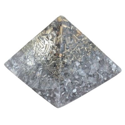 Orgonite Moyenne Pyramide Laiton doré