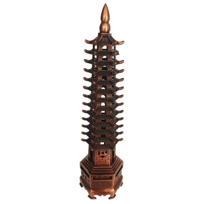 Pagode Wen Chang bronze rouge 26cm