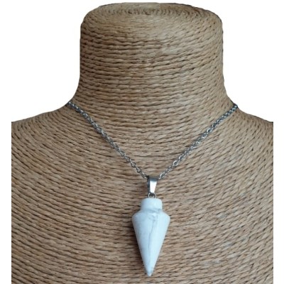 Collier Pendule en Howlite