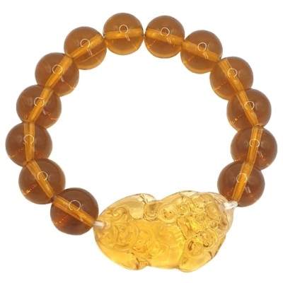 Bracelet Pi Yao Cristal jaune, Elément Feu