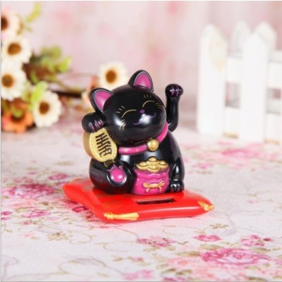 Chat Maneki Neko noir