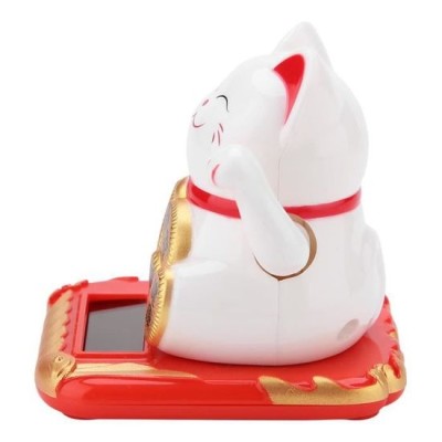 Chat Maneki Neko Bonheur blanc