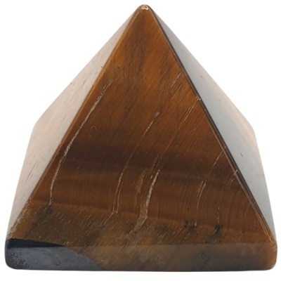 Pyramide en Oeil de Tigre marron 30mm 