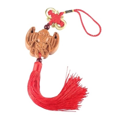 Suspension Chauve Souris Protectrice rouge