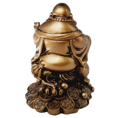 Statue Bouddha sur Grenouille bronze