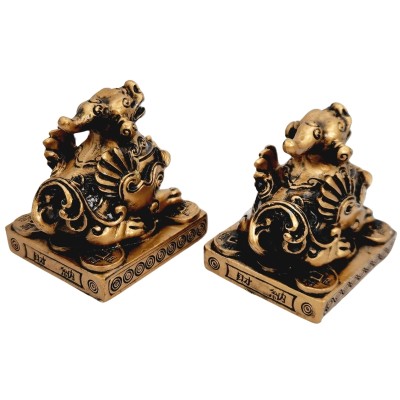 Couple de Pi Yao Protecteurs bronzes