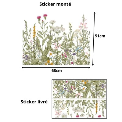 Sticker Fleurs Sauvages