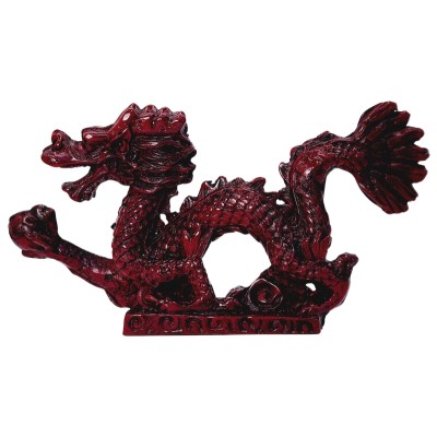 Statue Dragon Sacré rouge