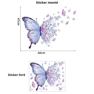 Sticker Papillons Virevoltants