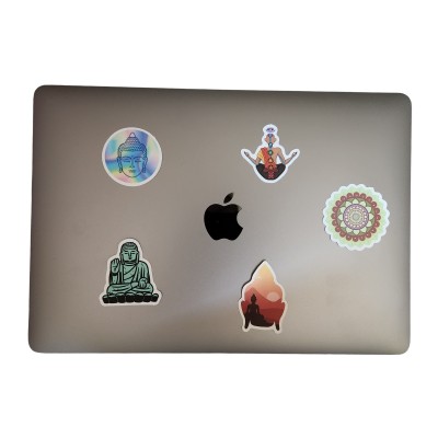 Les 4 Stickers Bouddha + 1 Sticker Mandala offert