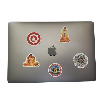 Les 4 Stickers Divinités + 1 Sticker Mandala offert
