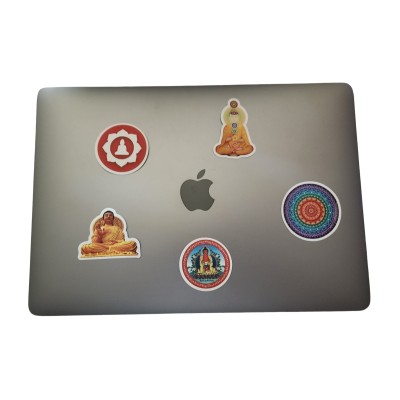 Les 4 Stickers Divinités + 1 Sticker Mandala offert