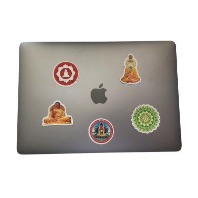 Les 4 Stickers Divinités + 1 Sticker Mandala offert