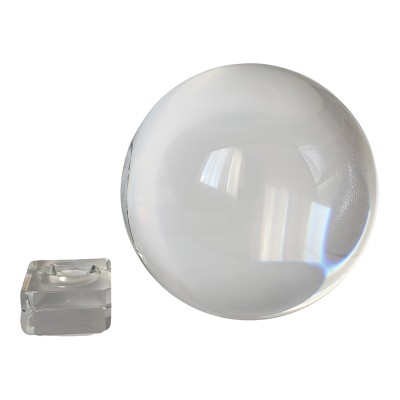 Boule et Socle de cristal 120mm