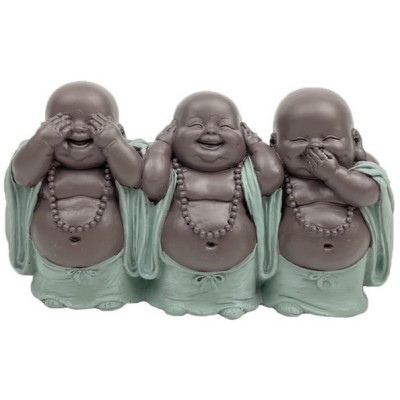 Statue Bouddhas Trio de Sagesse