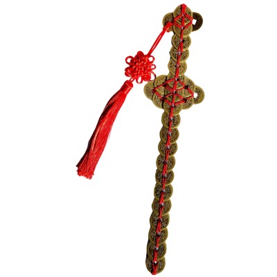 Talisman Epée de Pièces Chinoises 31cm