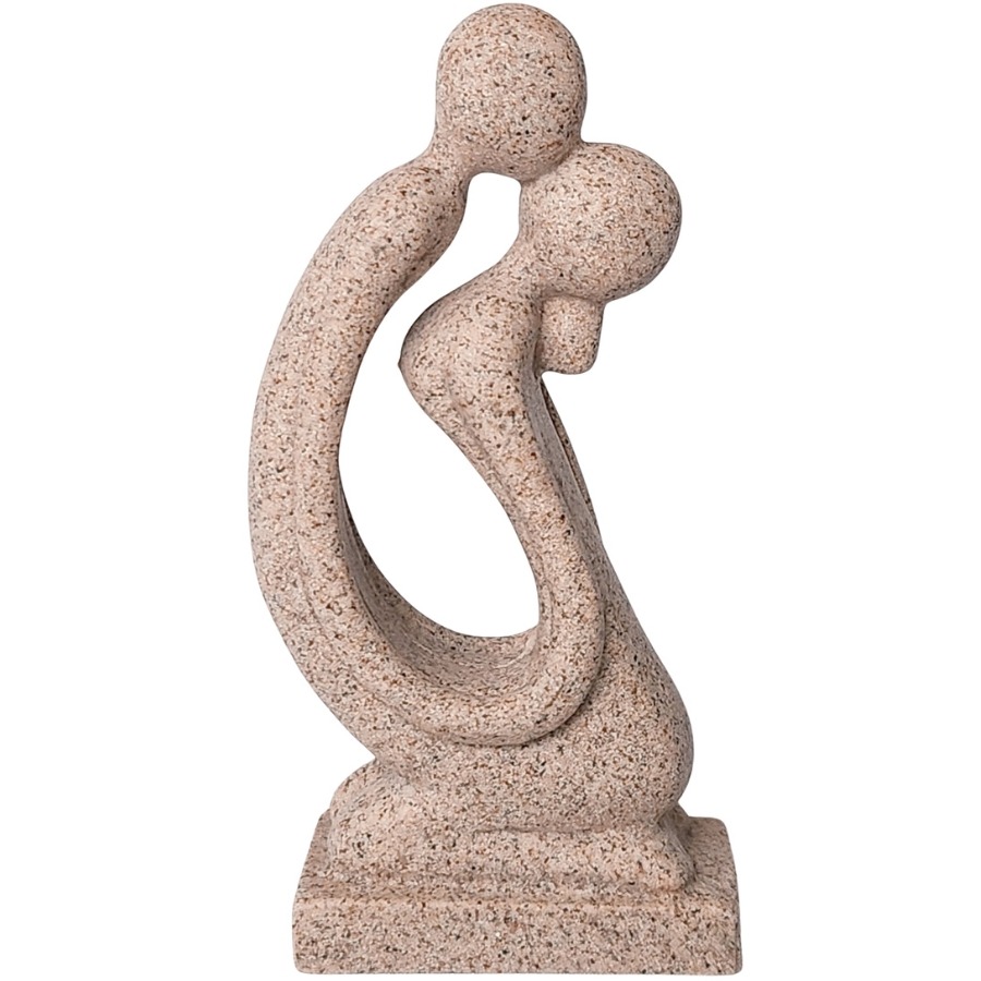 Statue couple baiser Feng Shui décoration symbolique