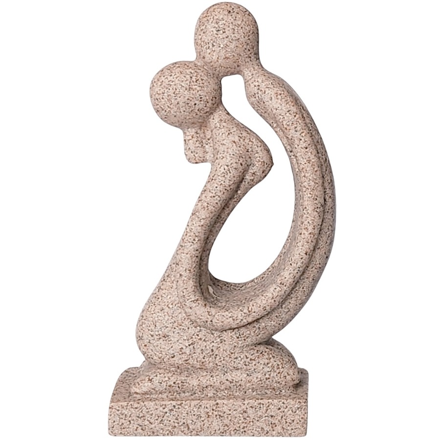 Statue couple baiser Feng Shui vue de face