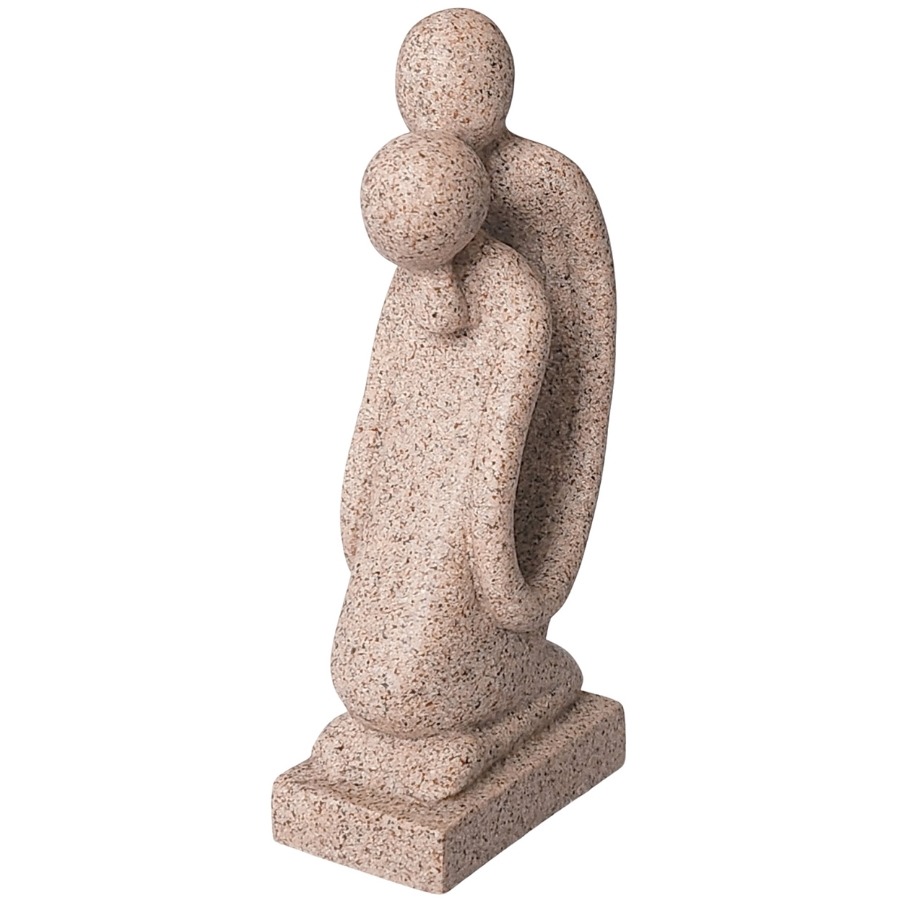 Statue couple amoureux baiser Feng Shui vue latérale