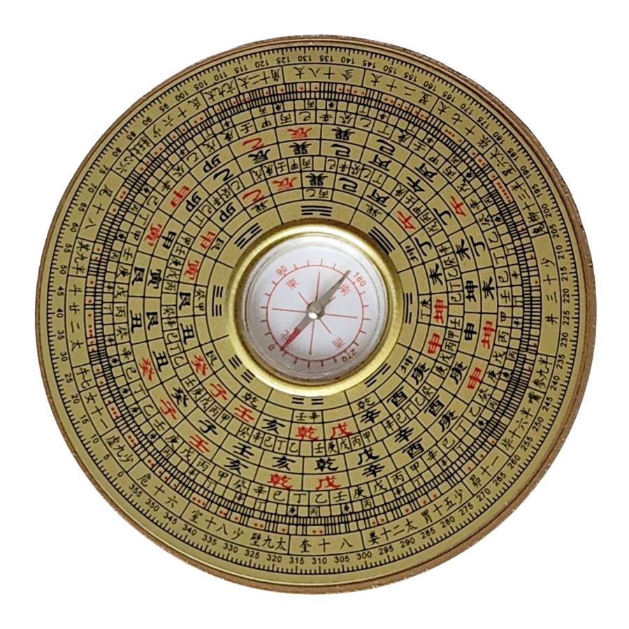 Boussole luo pan Feng Shui, vue de face